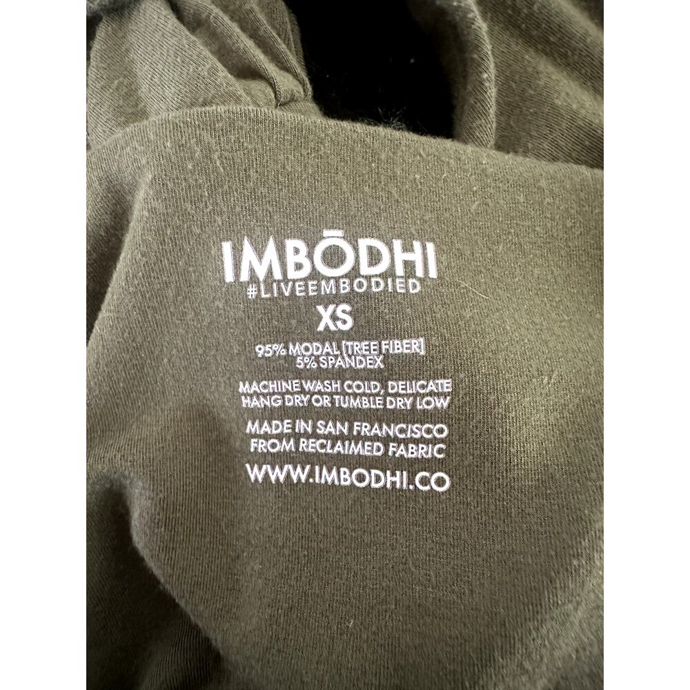 IMBODHI The Bodhi Harem Jumpsuit Olive Green Crossover Back Pockets XS/S - Picture 4 of 7